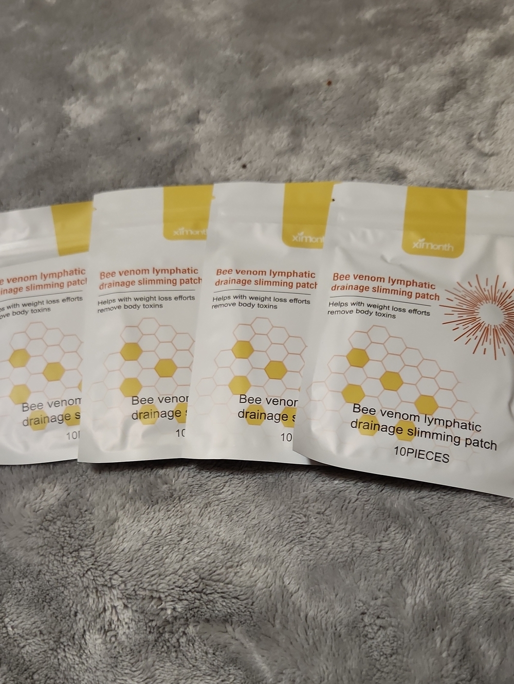 Bee Venom Lymphatic Drainage Slimming Patch – White & Yellow